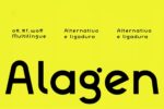 Alagen – Fonte Sans Serif Elegante e Contemporânea com Geometria Limpa e Visual Profissiona