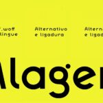 Alagen – Fonte Sans Serif Elegante e Contemporânea com Geometria Limpa e Visual Profissiona