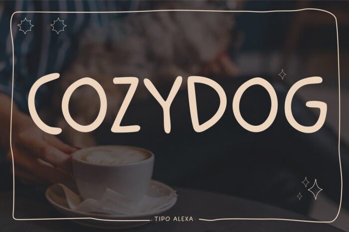 Cozydog – Fonte de Caligrafia para Café com Estilo Amigável e Visual Aconchegante