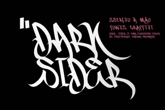 Dark Sider – Fonte de Grafite Manuscrita com Estilo Rebelde e Vibrações Urbanas Autênticas