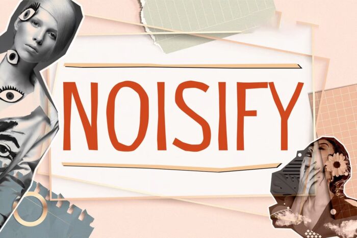 NOISIFY – Fonte Recortada com Estilo Energetizado e Visual Rebelde para Design de Alta Energia