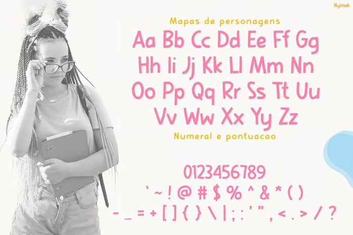 Nyimak – Fonte de Livro Infantil com Estilo Manuscrito e Acessibilidade Visual para Educação Infantil