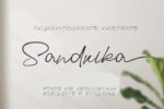 Sandrika – Fonte Exclusiva Elegante e Moderna com Estilo Manuscrito Sofisticado