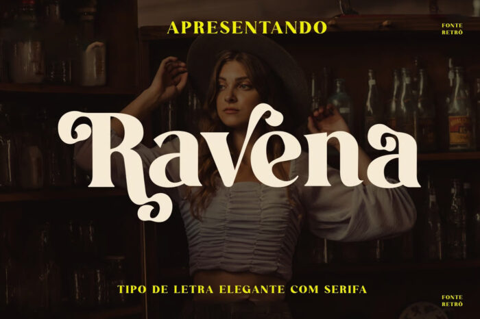 Ravena Elegant Serif – Fonte Serif Elegante com Estilo Moderno e Classe Atemporal para Designers Sofisticados e Marcas Premium