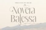 Novera Balessa – Fonte Serif Elegante com Estilo de Luxo Moderno e Toque Feminino Refinado para Designers Sofisticados e Marcas Premium