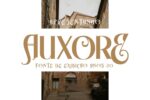 Auxore – Fonte de Exibição Art Déco com Estilo Geométrico e Glamour dos Anos 20 para Designers Criativos