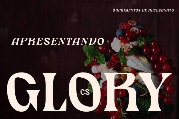 CS Glory Drawn – Fonte Serif Elegante com Estilo Retrô e Textura Artesanal Feita à Mão para Designers Criativos e Sofisticados