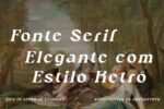 CS Glory Drawn – Fonte Serif Elegante com Estilo Retrô e Textura Artesanal Feita à Mão para Designers Criativos e Sofisticados